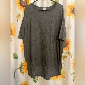 LuLaRoe Charcoal Short Sleeve Tee